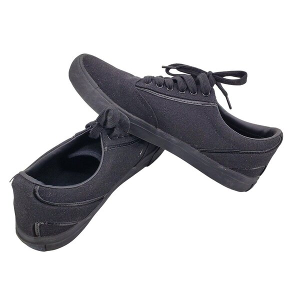Hurley 9 Sneaker Men Arlo Canvas Lace-up Casual Shoes Classic Black Athleisure - Picture 9 of 13